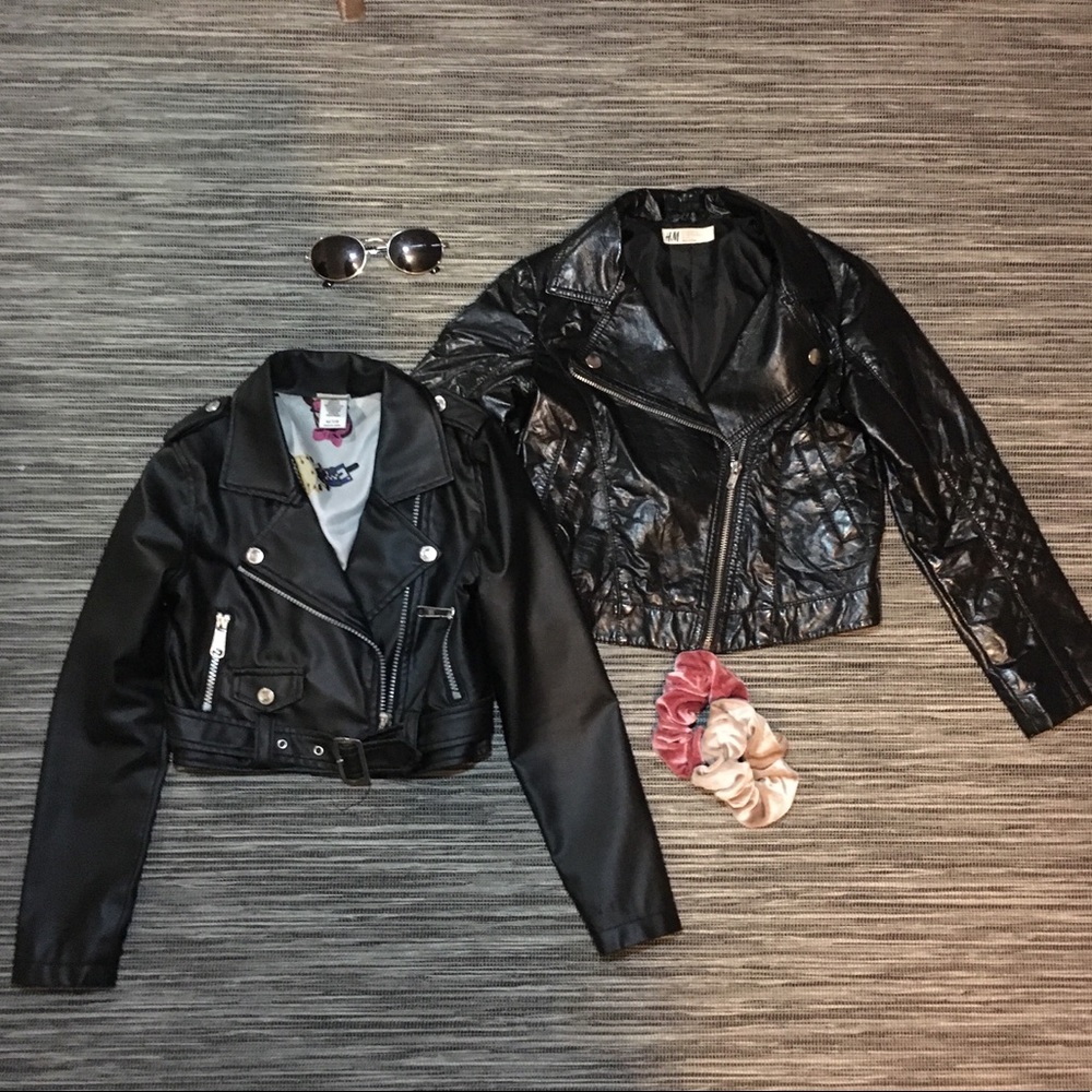 LEATHER MOTO BIKER JACKET